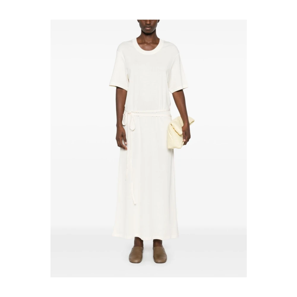 Lemaire Rib T-shirt Jurk Beige Dames
