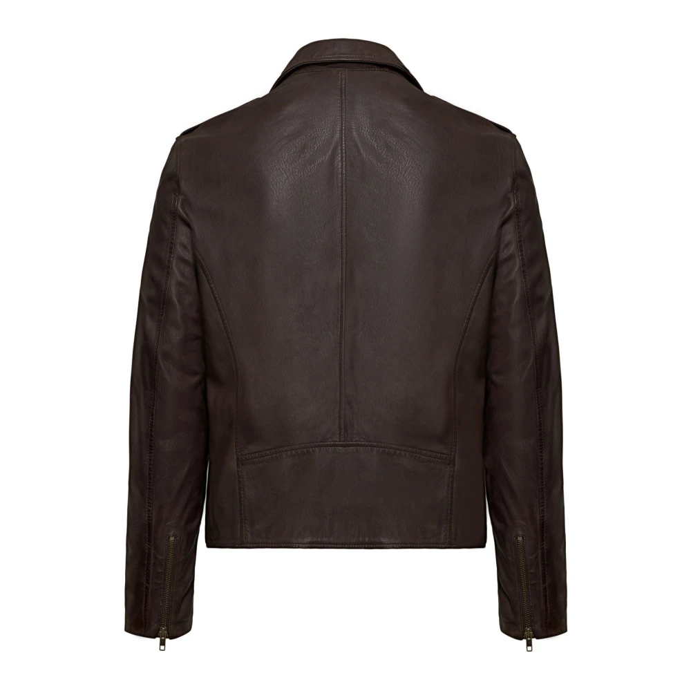 BomBoogie Leather Jackets Brown Heren