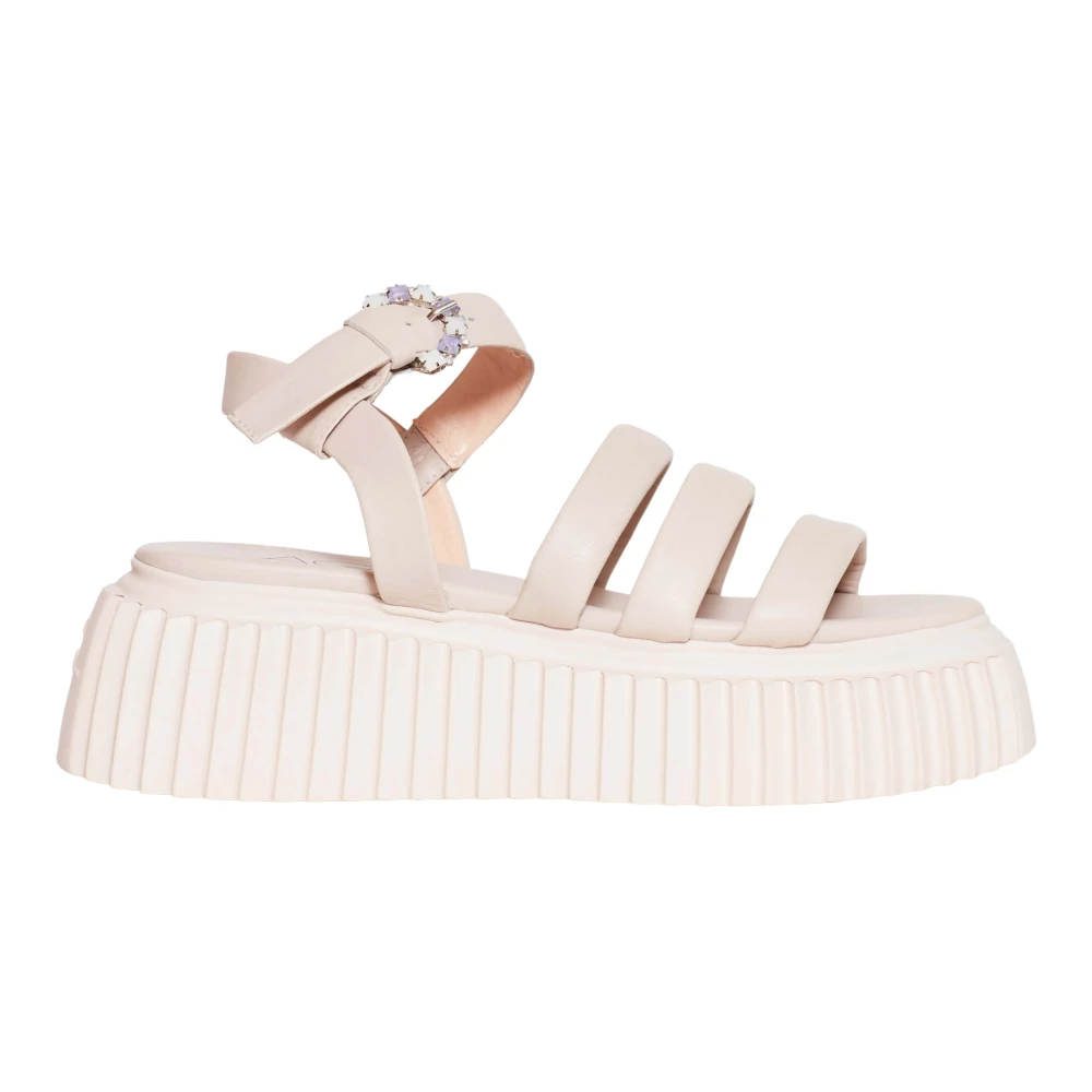 AGL Sandal Mettle Extraligìght gummibotten Beige, Dam