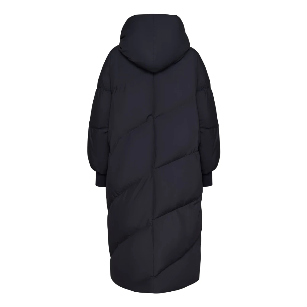 Cesare Gaspari Oversized Hood Quilted Puffer Coat Grijs Gray Dames