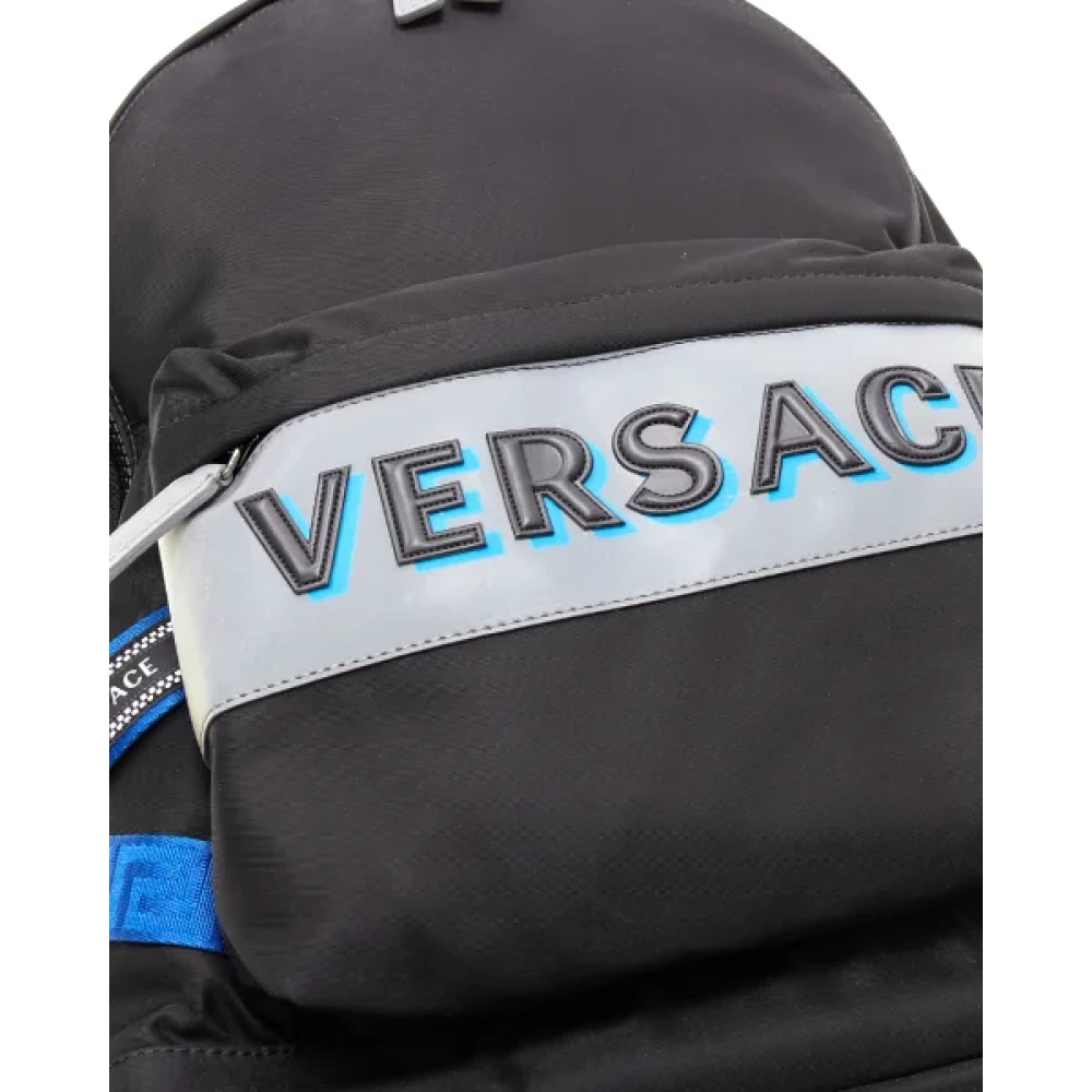 Versace Canvas travel-bags Black Heren