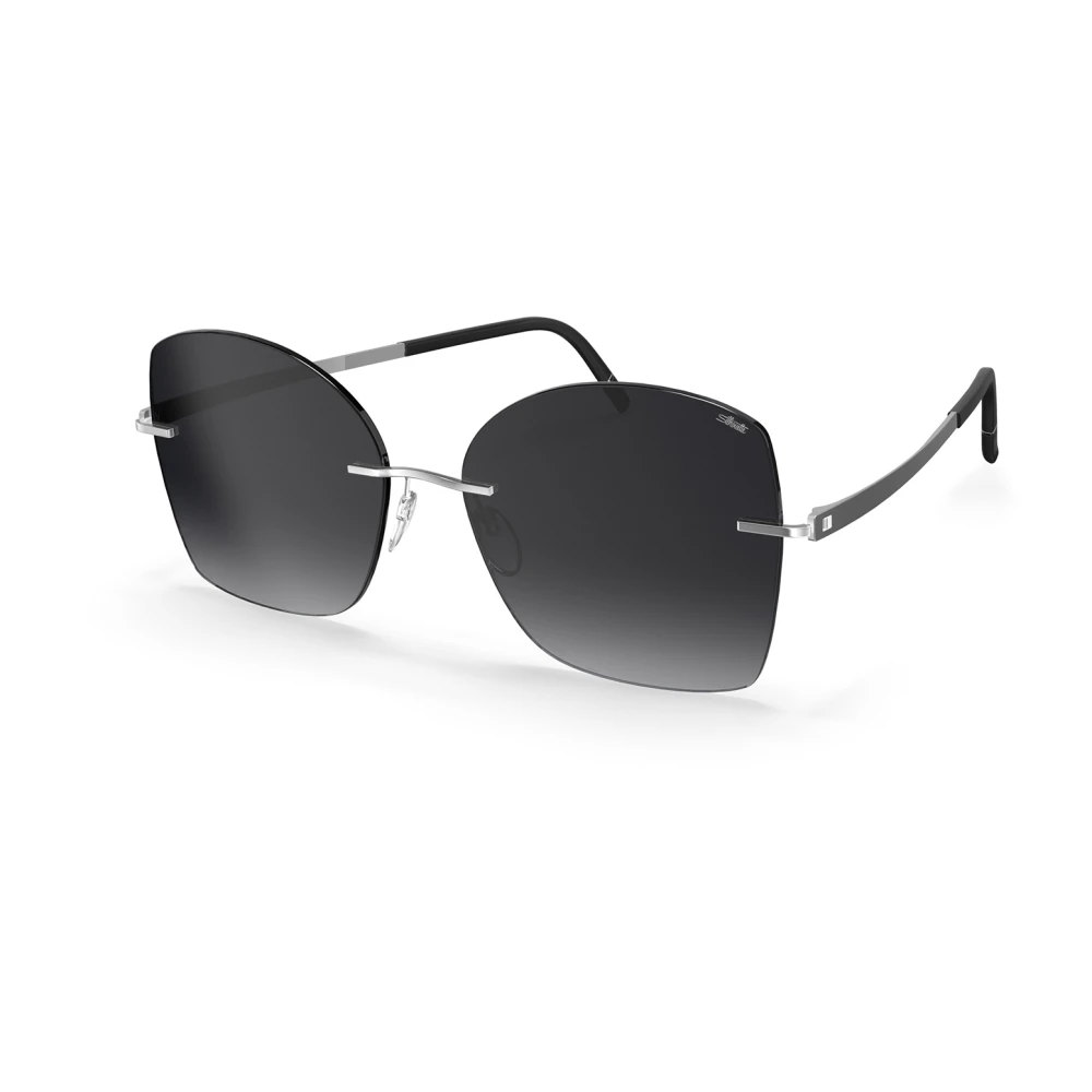 Silhouette Gray Sunglasses, Unisex, One Size, Rimless Sunglasses