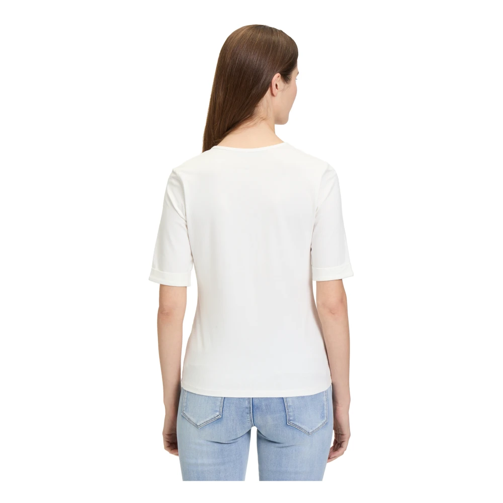 Betty Barclay Geblokt Basic Shirt Blue Dames