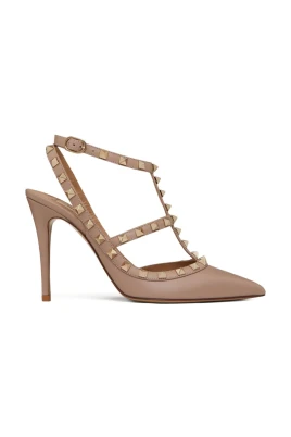 Rockstud Ankle Strap Pump 100 mm