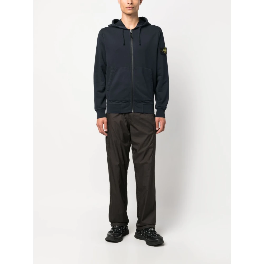 Stone Island Blauwe Trui voor Mannen Blue Heren
