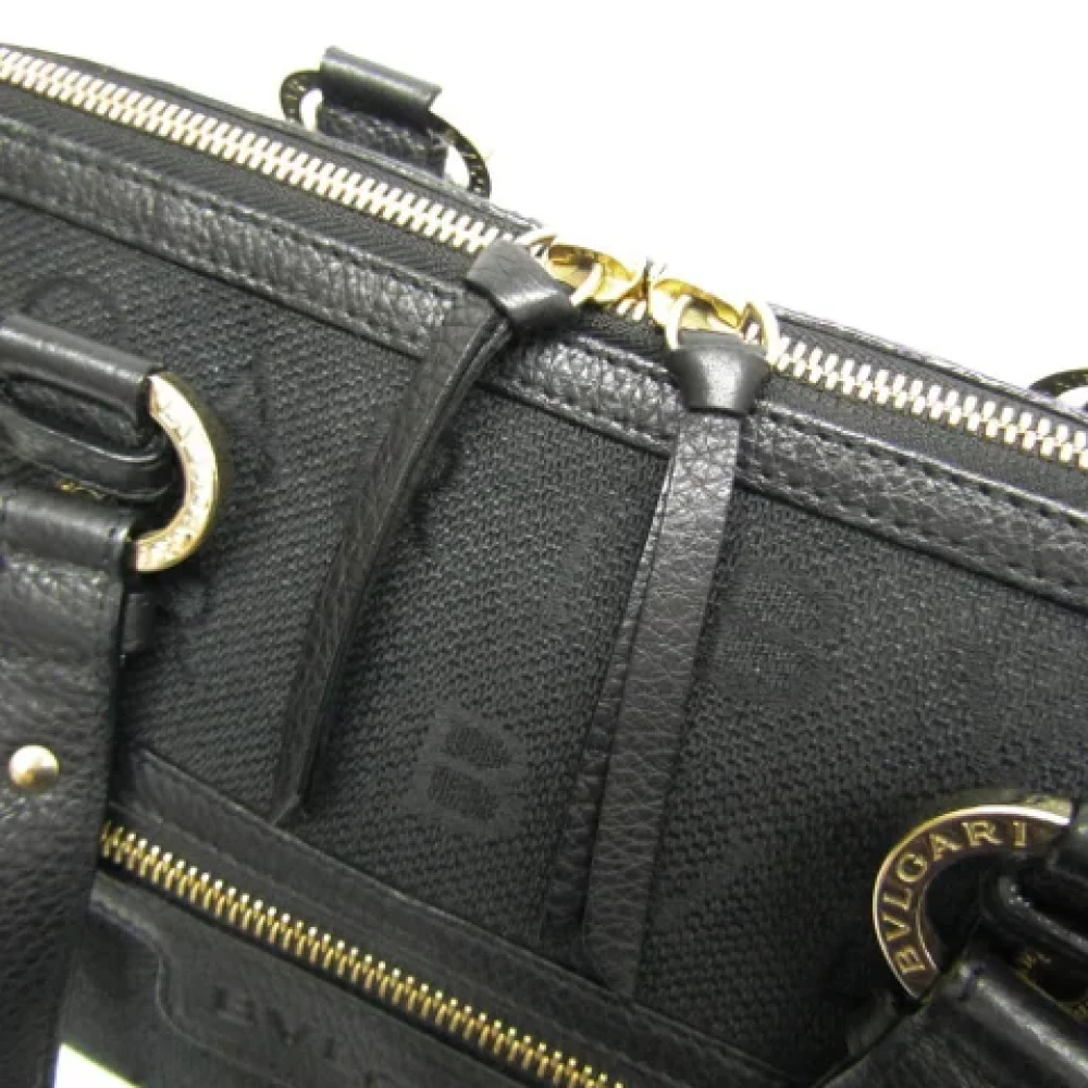 Bvlgari Vintage Pre-owned Canvas travel-bags Black Dames