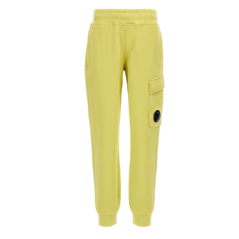 C.p. Company Boys Green Sweatpants, 3 Y, Stylish Trousers
