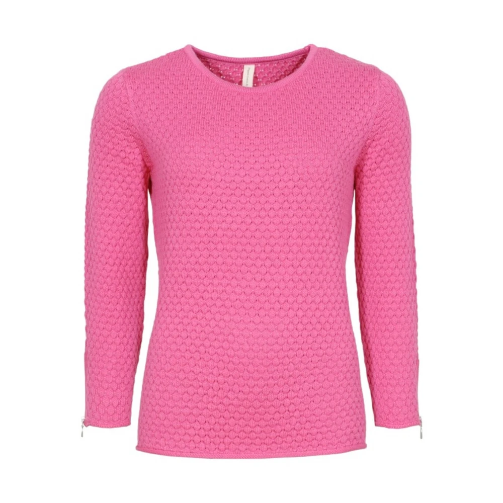 Skovhuus Trui met ritsen bij mouwen Pink Dames