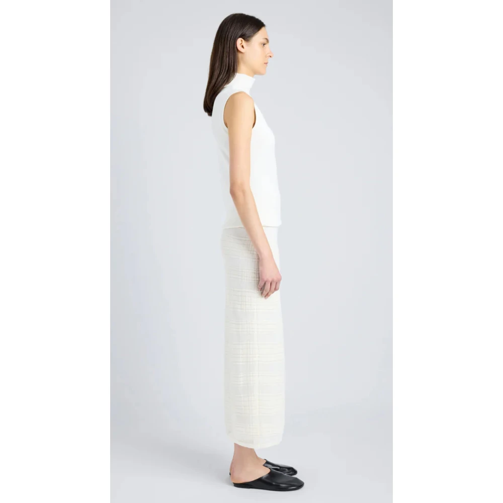 Proenza Schouler Geruite Gebreide Elsa Rok White Dames