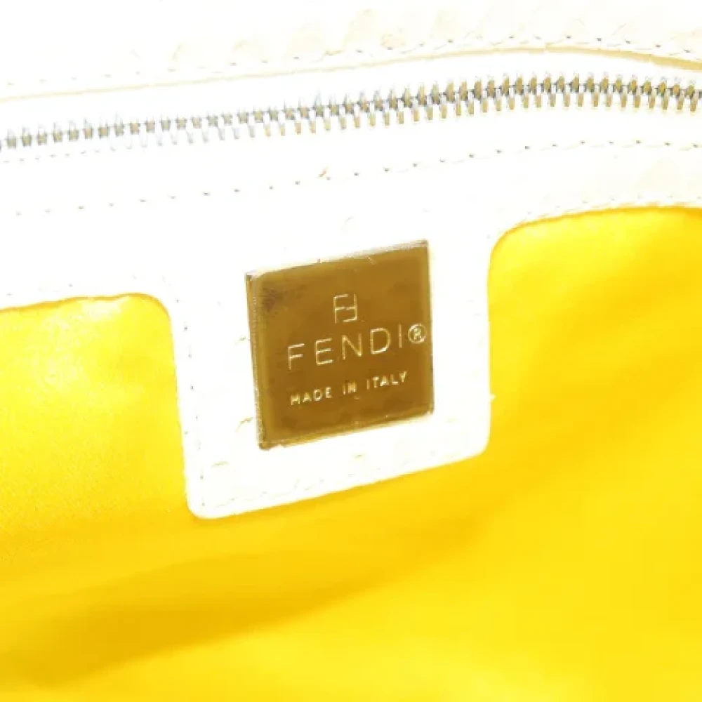 Fendi Vintage Pre-owned Leather totes Yellow Dames