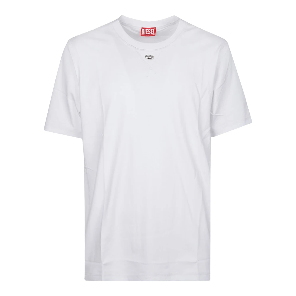 Diesel Men's White T-Madjust Tr T-Shirt - T-Shirts - M - Tops