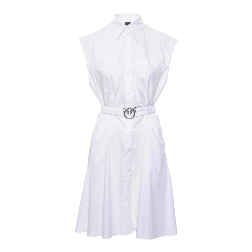 Pinko Donna Bianco Anaceta Chemisier Dress