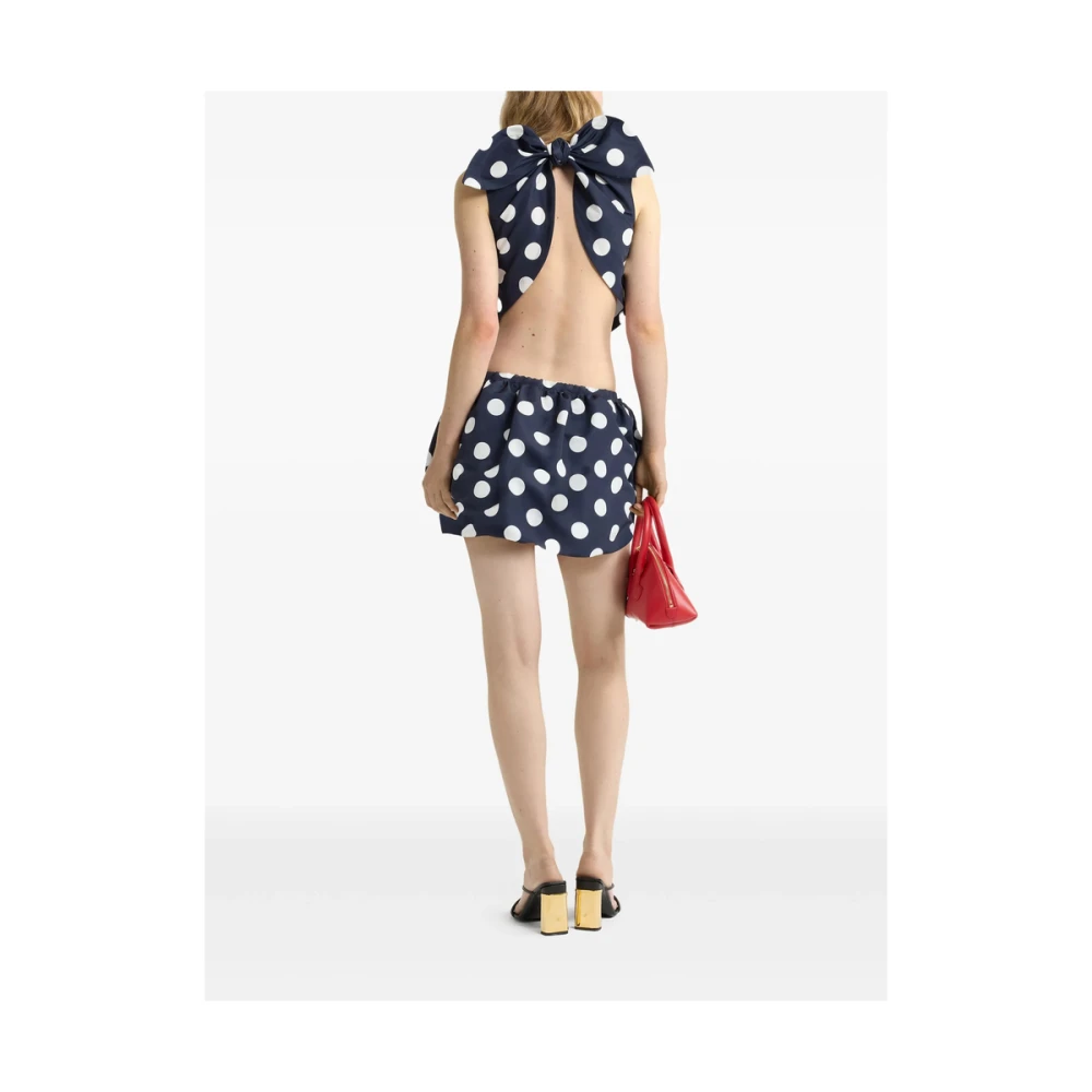 Patou Navy Blue A-Line Rok Blue Dames