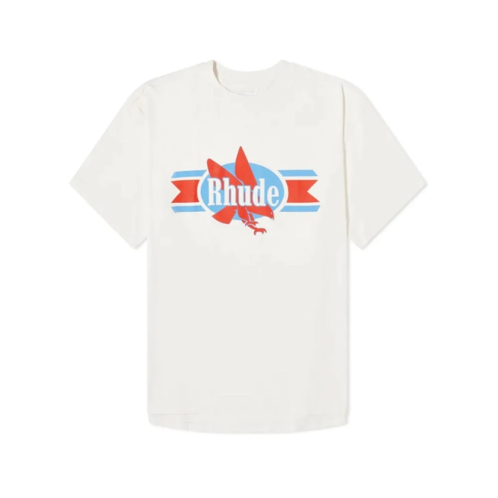 Rhude Chevron Eagle Tee Beige Heren