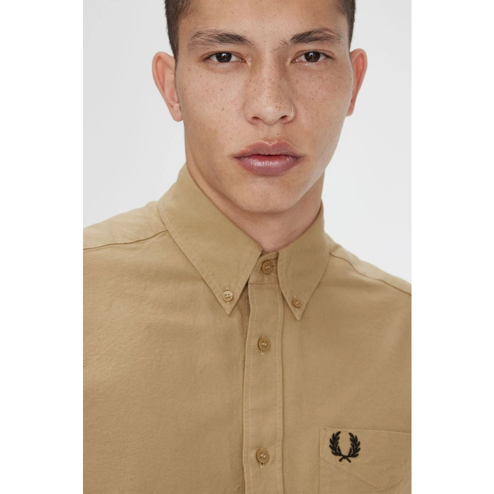 Fred Perry Casual Shirts Beige Heren
