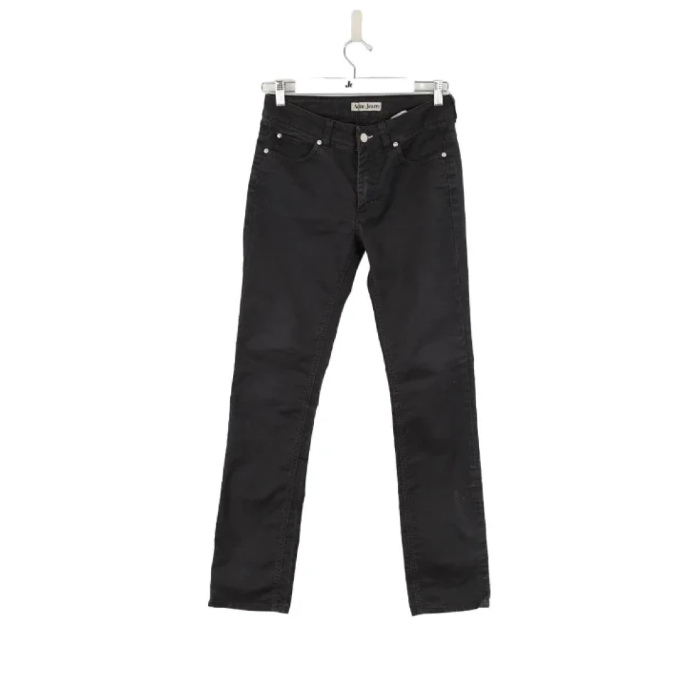 Acne Studios Pre-owned Pre-owned Bomull jeans Black, Dam