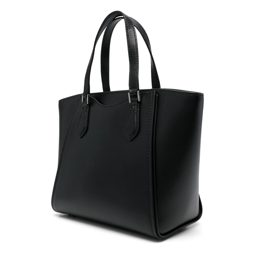 Michael Kors Taryn Kleine Lederen Convertible Crossbody Tas Black Dames