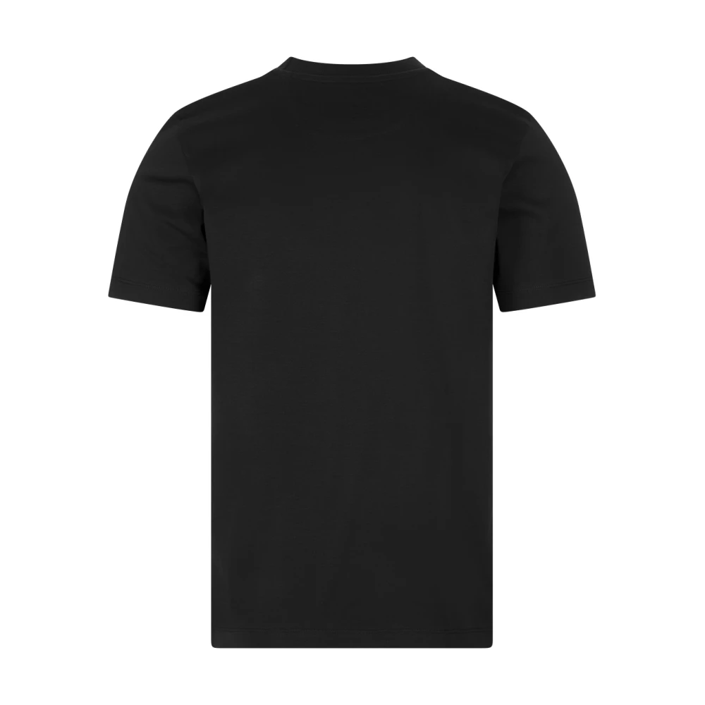 Hugo Boss Zwart T-shirt met gemerceriseerde afwerking Black Heren