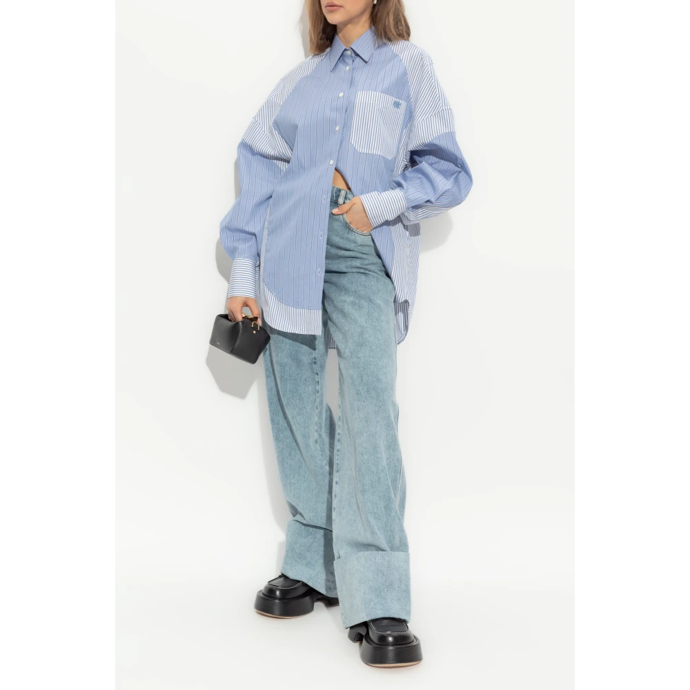 Stella Mccartney Overhemd met zak Blue Dames