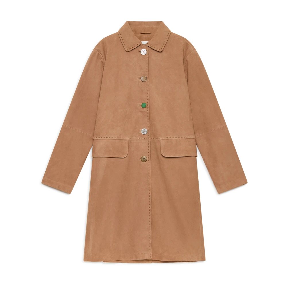Maliparmi, Kappa, Dam, M, Mocka, Mjuk Suede Overrock