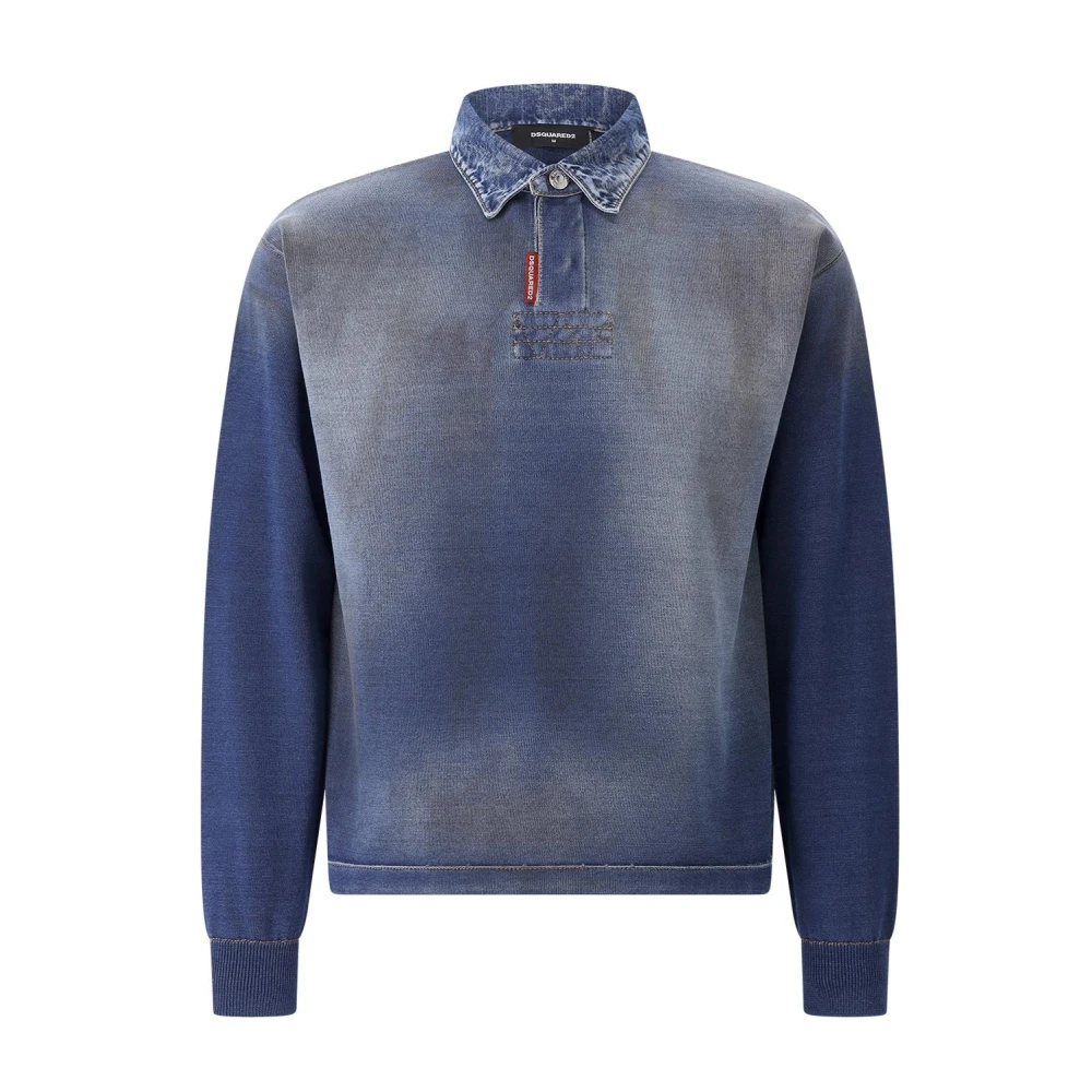 Dsquared2 Men's Blue Polo Shirts - Polo Shirts - S - Tops
