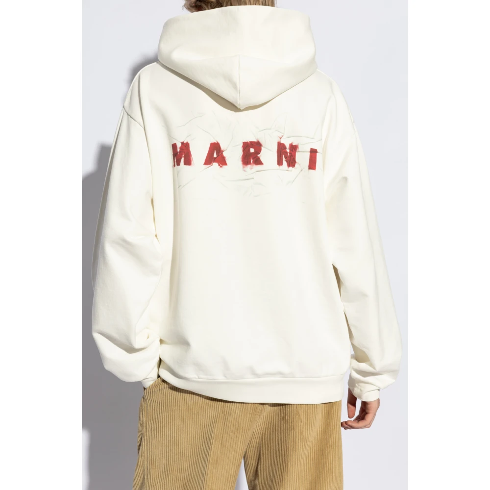 Marni Capuchontrui Beige Heren