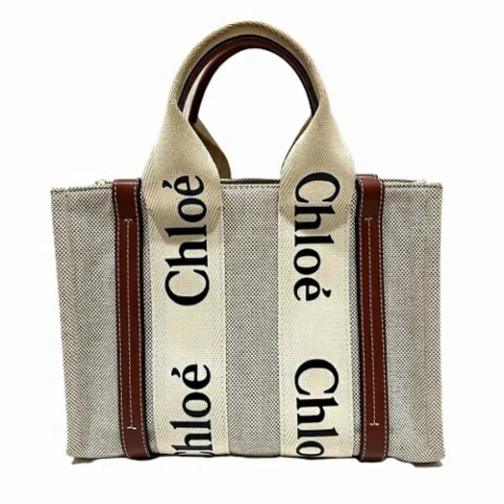 Chloé Pre-owned Canvas handbags Brown Dames