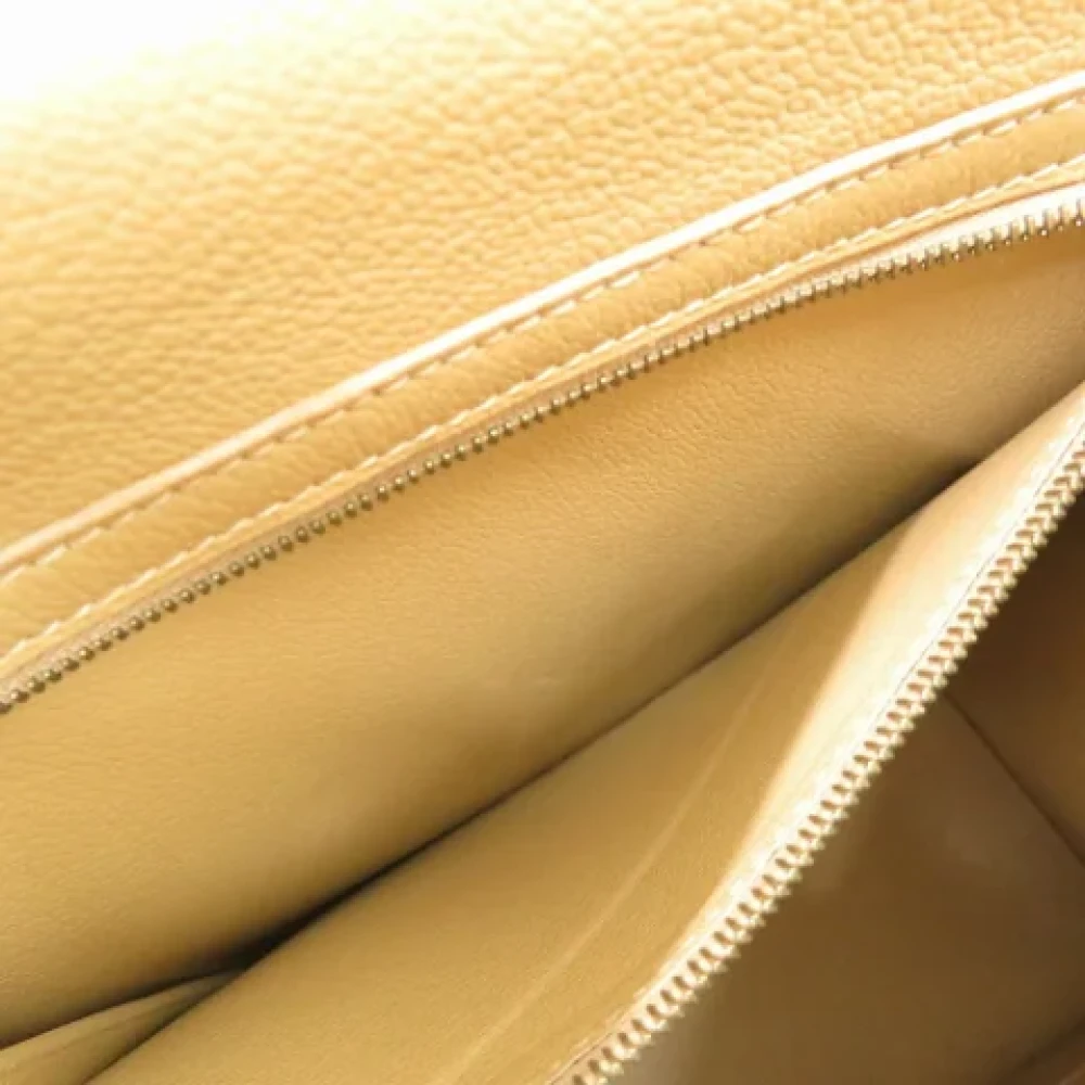 Hermès Vintage Pre-owned Leather totes Beige Dames