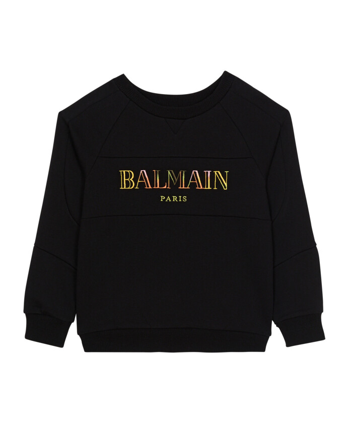 sweatshirt-imprime-balmain-vintage