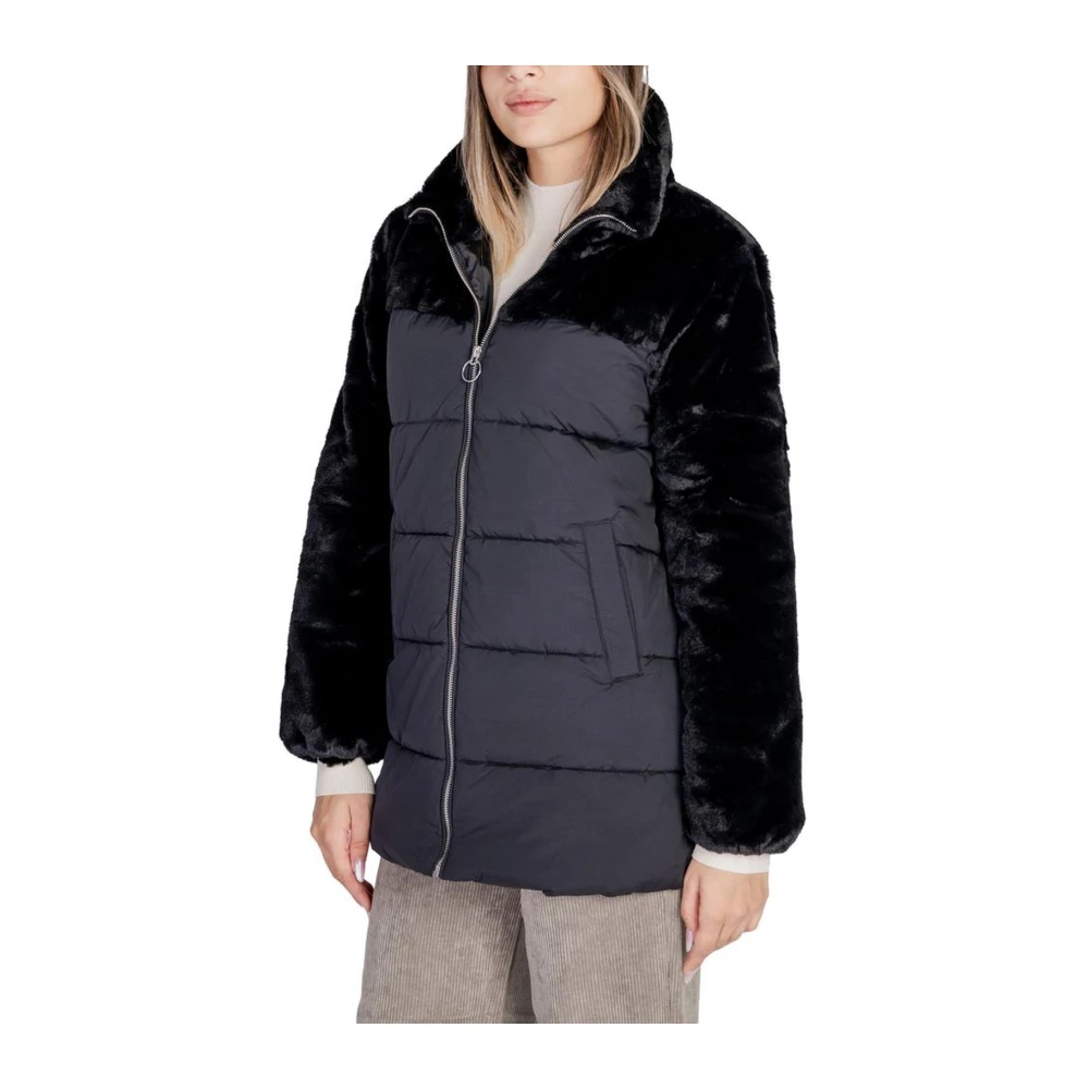 Only Polyester Jassen & Jas Collectie Black Dames