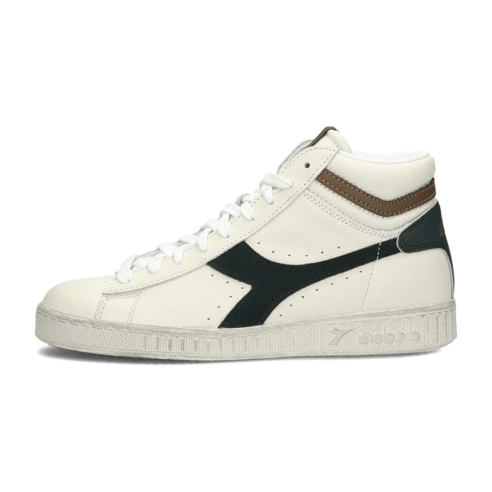 Diadora Women's White Sneakers, 3 Uk, High Top Trainers
