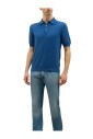 polo-en-coton-teint-en-piece-a-manches-courtes