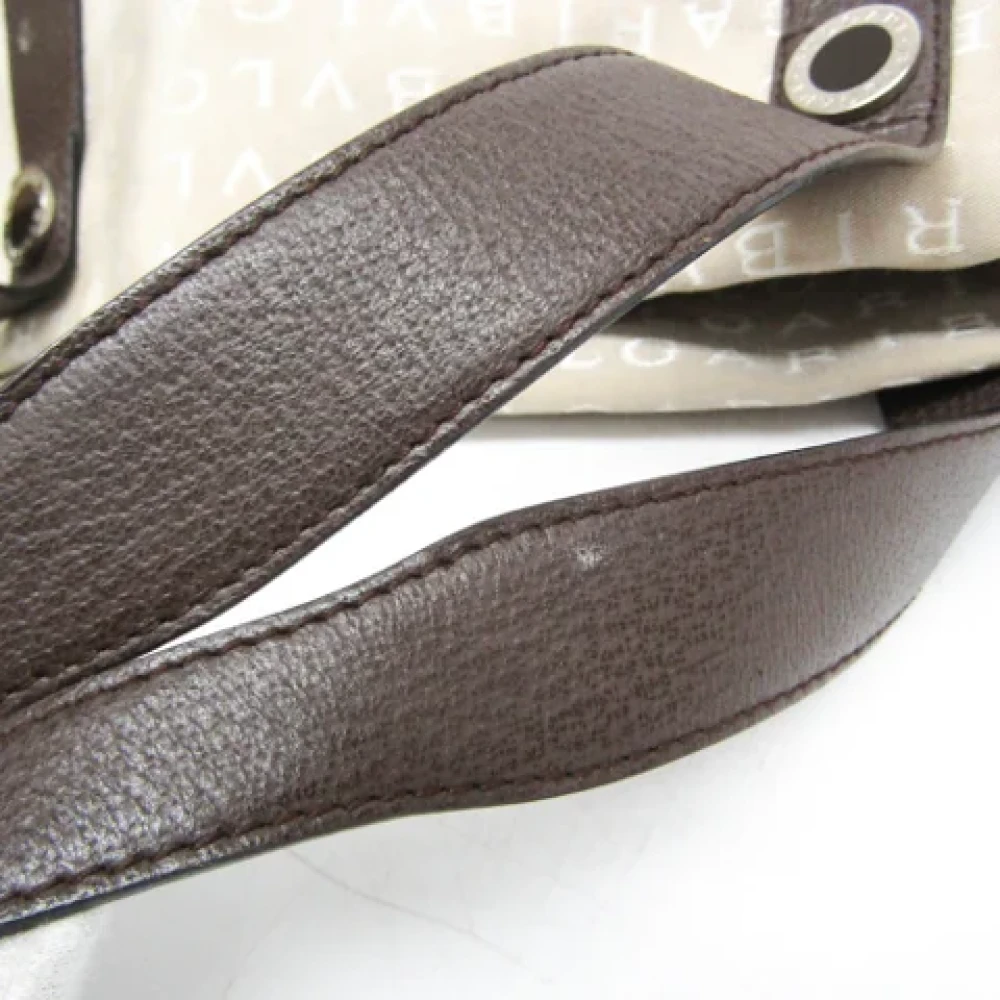 Bvlgari Vintage Pre-owned Canvas totes Beige Dames