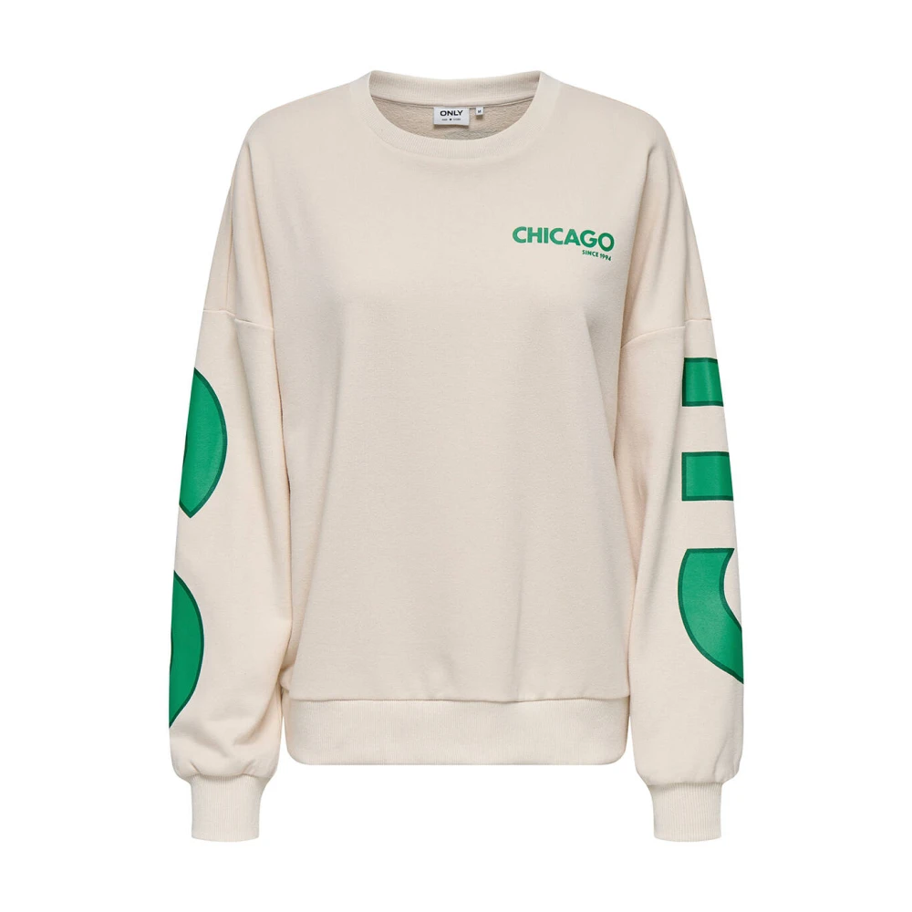 Only Stad Sweater Onlkyle Lange Mouw Beige Dames