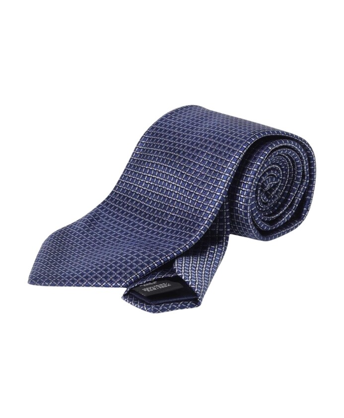 cravate-bleue-a-motif-geometrique