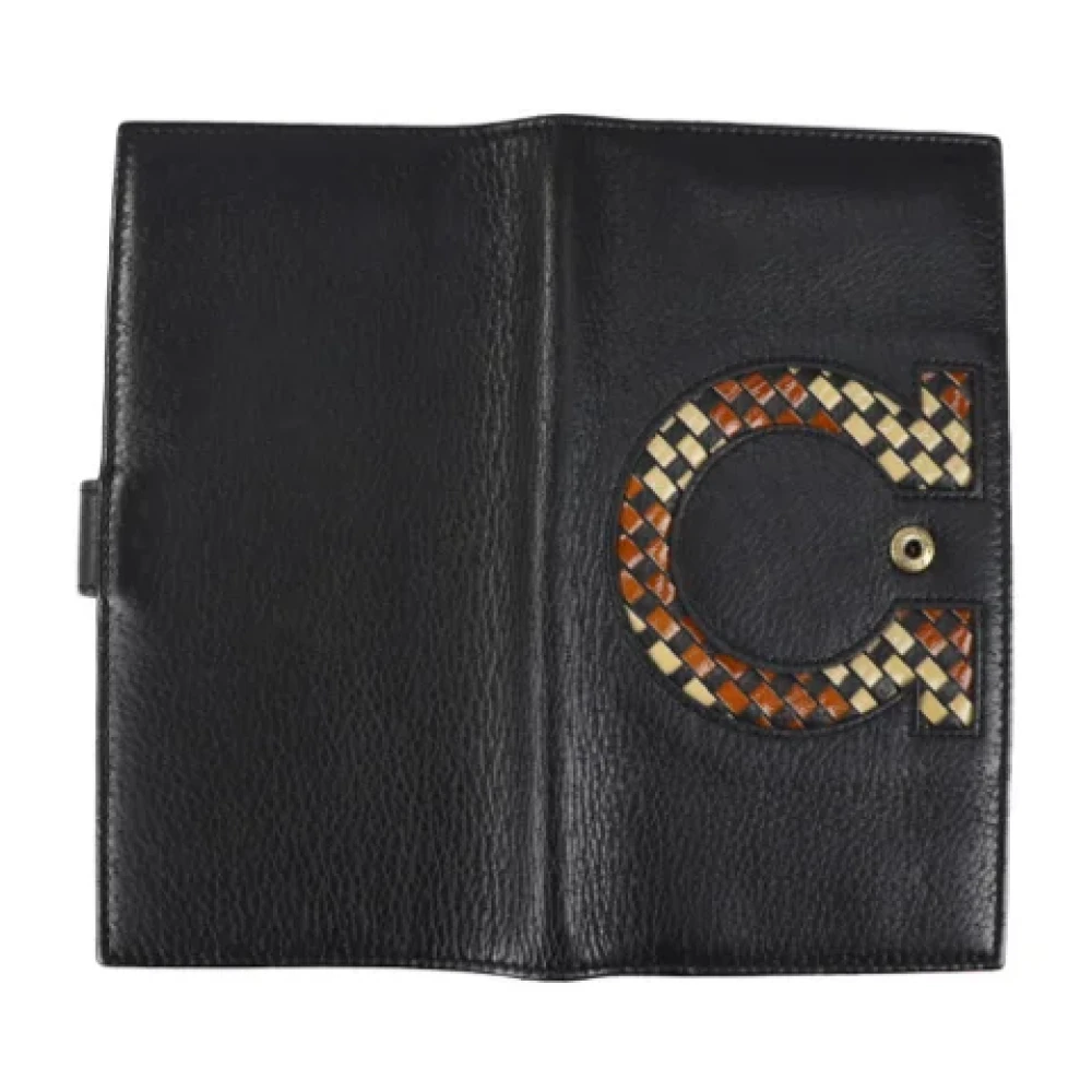 Salvatore Ferragamo Pre-owned Leather wallets Black Dames