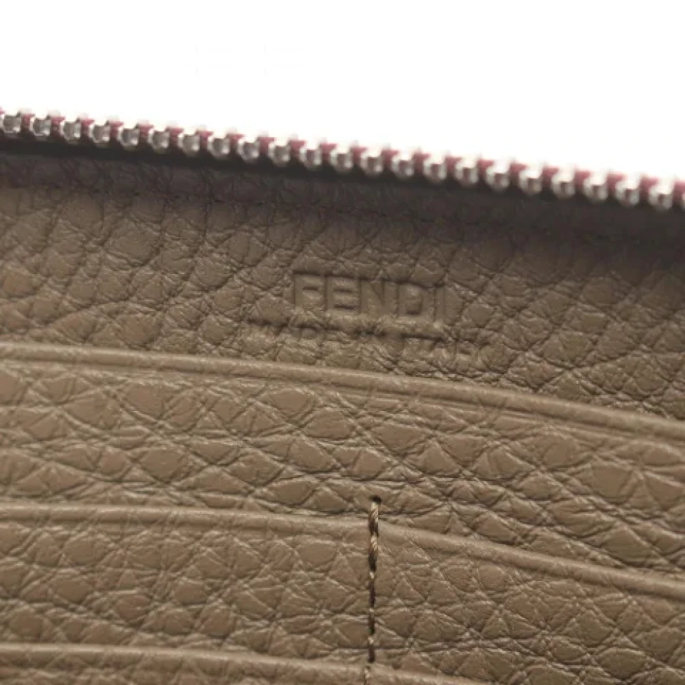 Fendi Vintage Pre-owned Leather wallets Red Dames