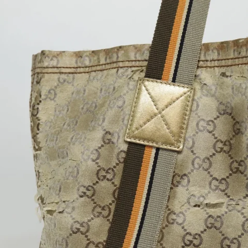 Gucci Vintage Pre-owned Canvas totes Yellow Dames