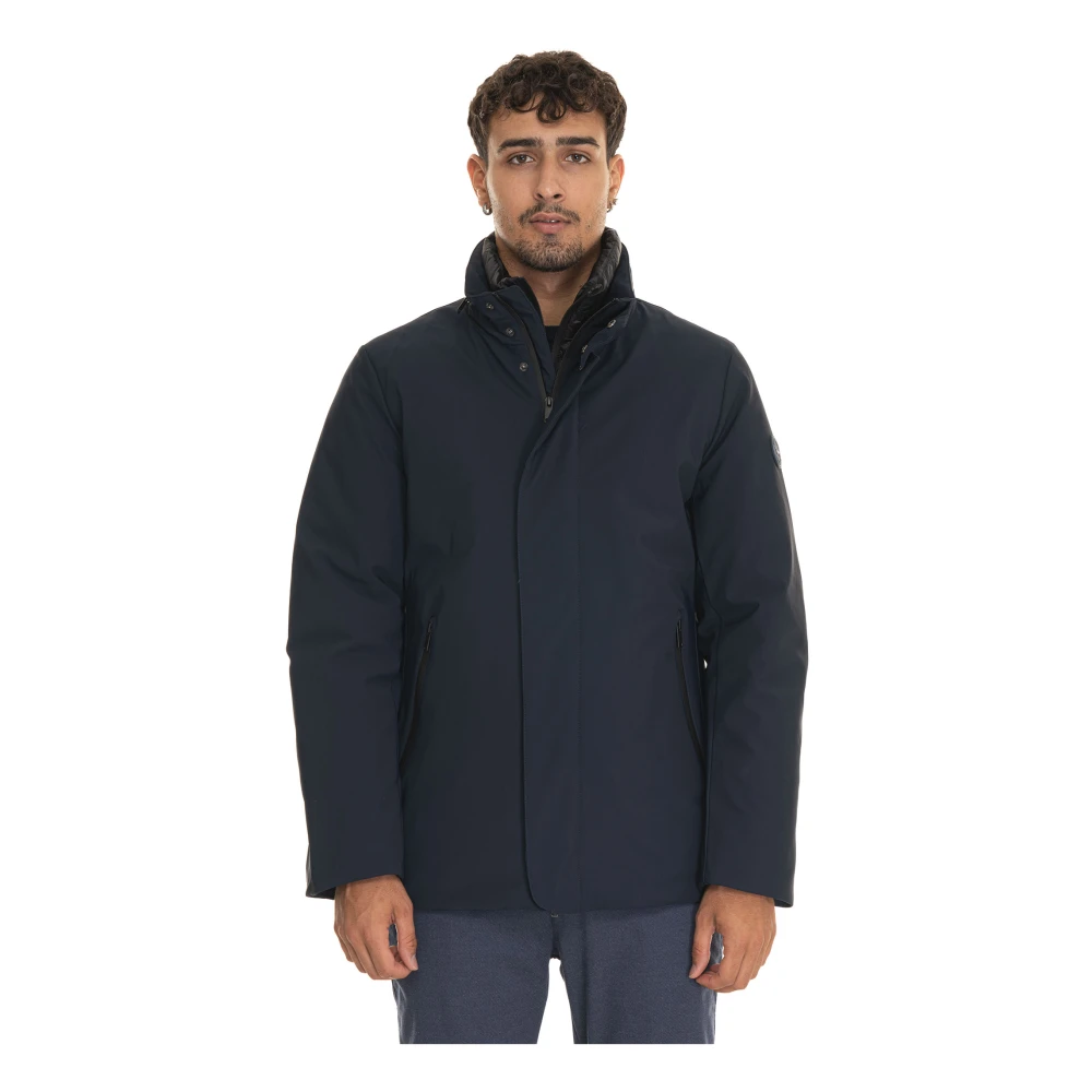 Harmont & Blaine Winddichte Jas met Afneembare Bib Blue Heren