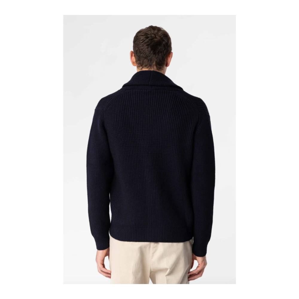 Drumohr Lana Cardigan in Donkerblauw Blue Heren