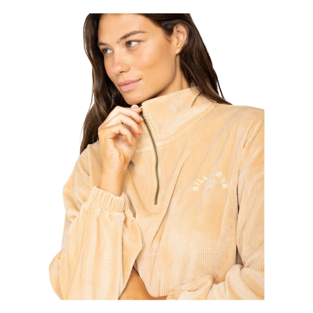 Billabong Koffie Tijd Hoodie Beige Dames