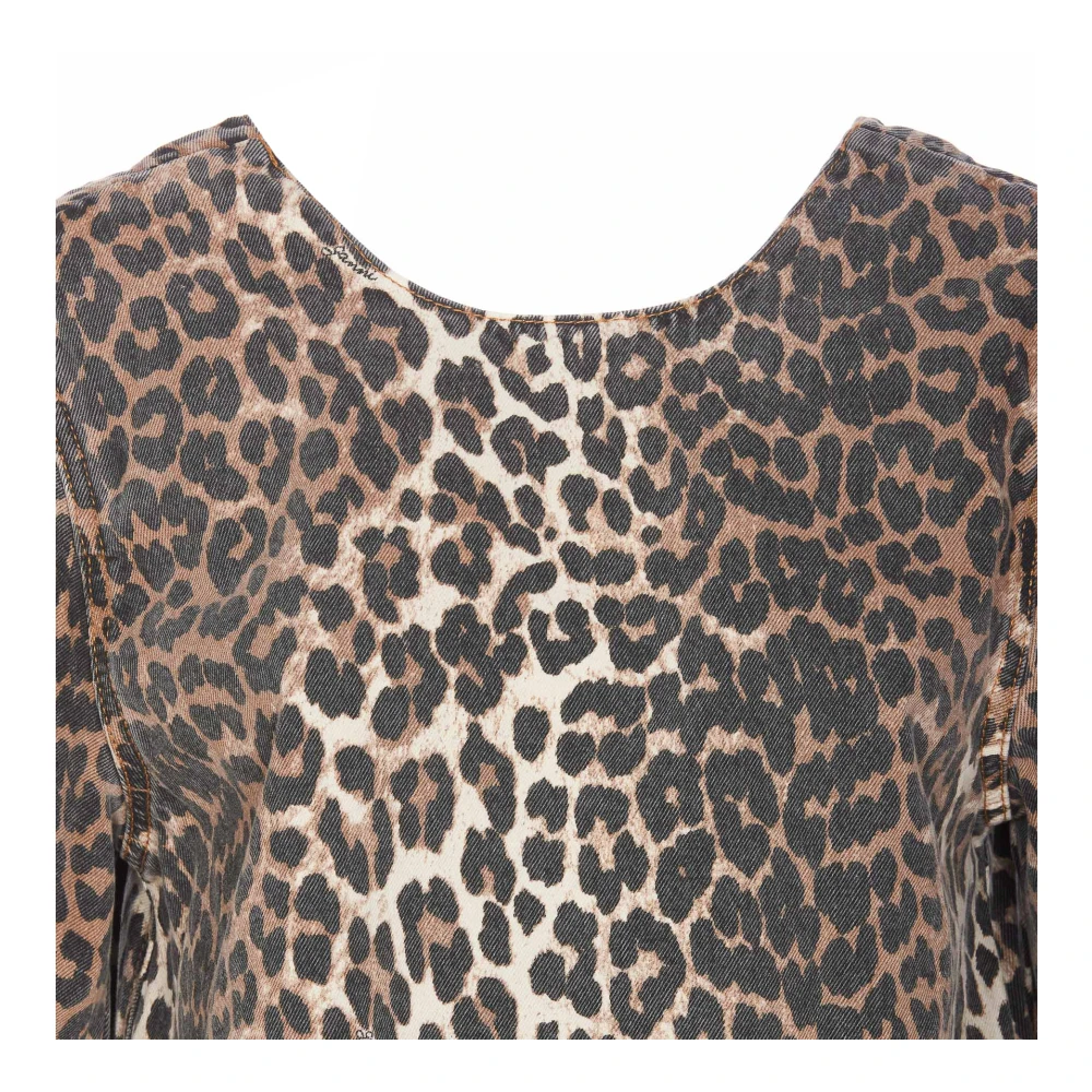 Ganni MultiColour Jurken Brown Dames