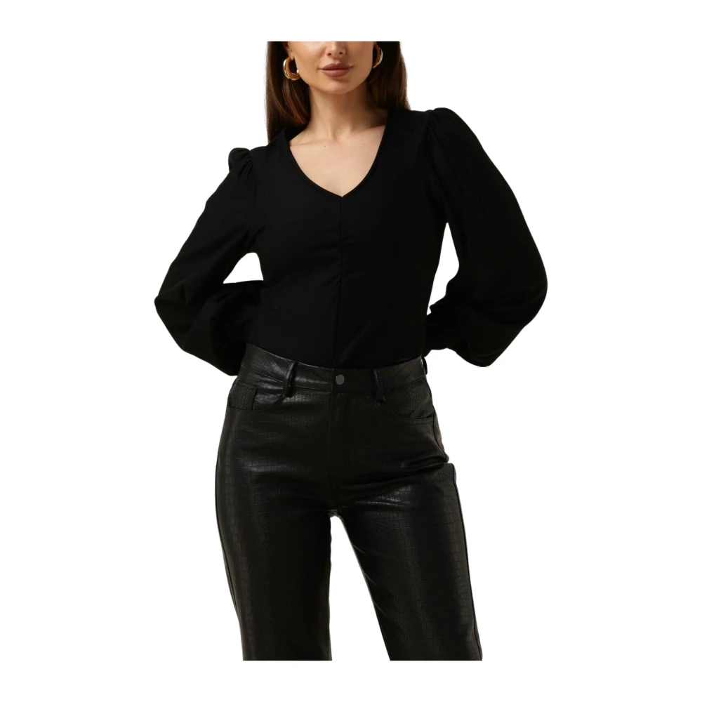 Gestuz Rifagz V-hals Blouse Zwart Black Dames