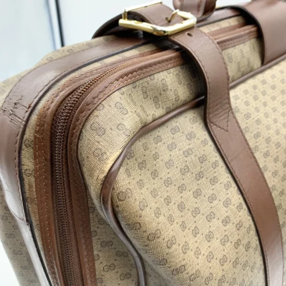 Gucci Vintage Pre-owned Canvas gucci-bags Brown Dames