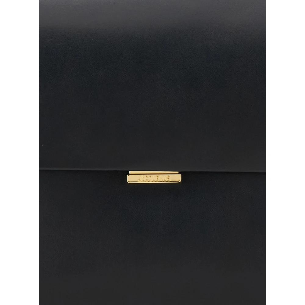 Jacquemus Zwarte leren handtas Black Dames