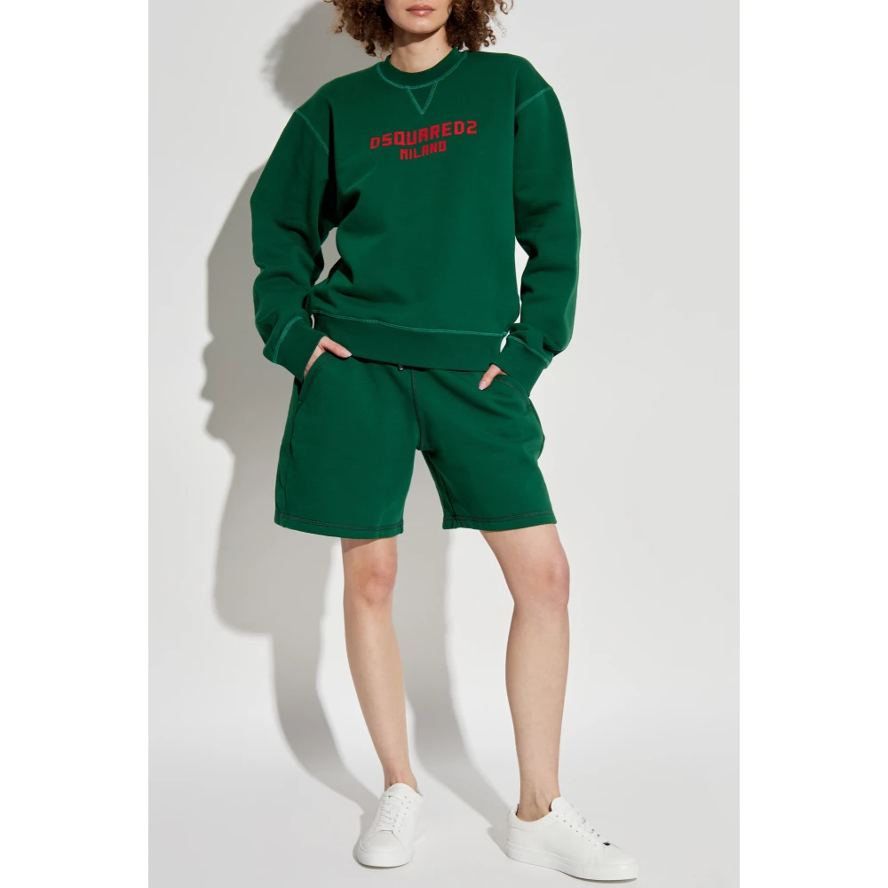 Dsquared2 Logo shorts Green Dames