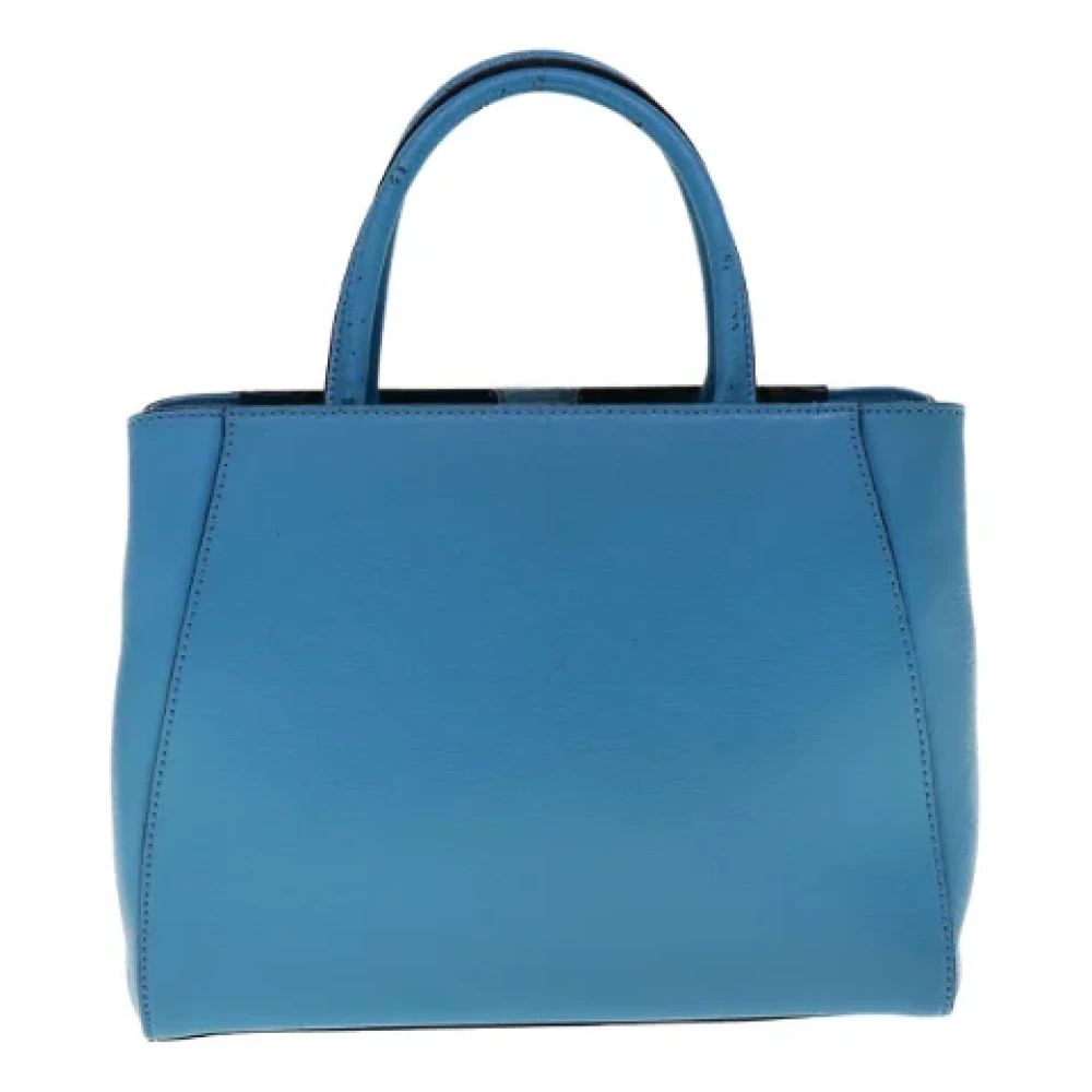 Fendi Vintage Pre-owned Leather handbags Blue Dames