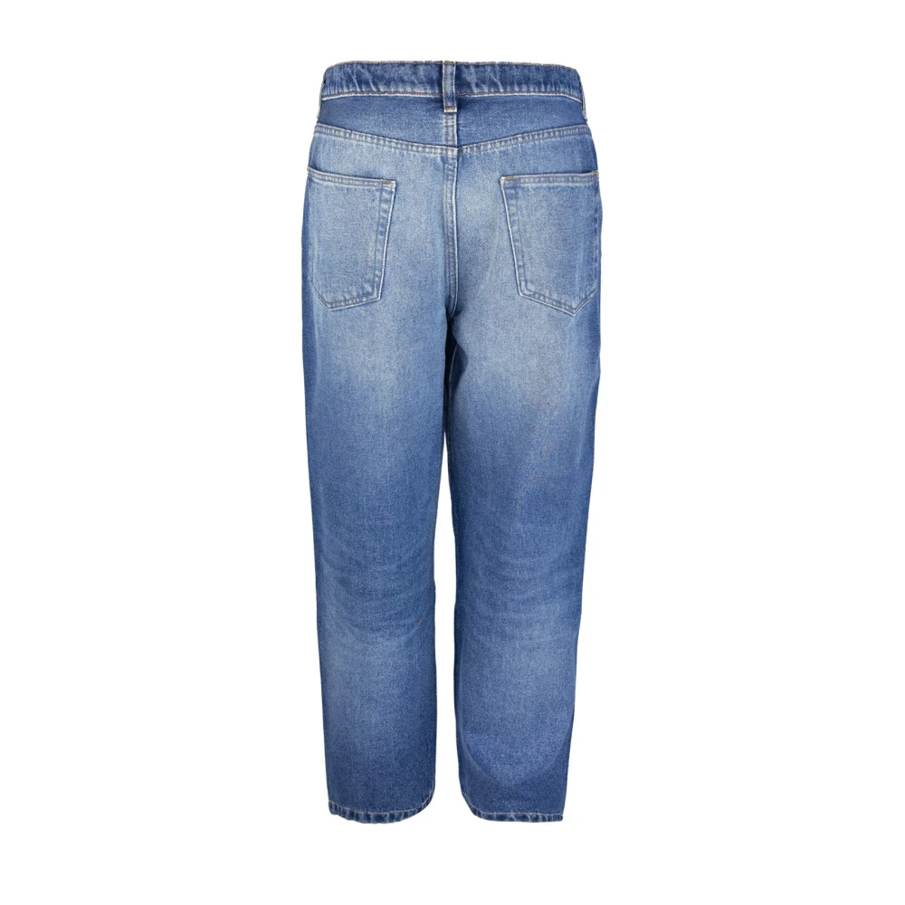 A.p.c. Blauwe Denim Jeans Stone Washed Blue Heren