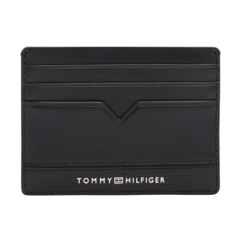 Tommy Hilfiger Läder Herr Korthållare Vår/Sommar Kollektion Black, Herr