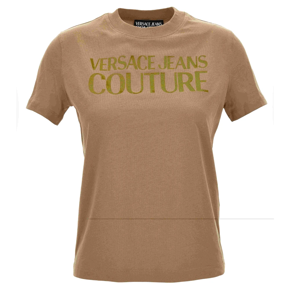 Versace Jeans Couture Stijlvolle T-shirts en Polos Brown Dames